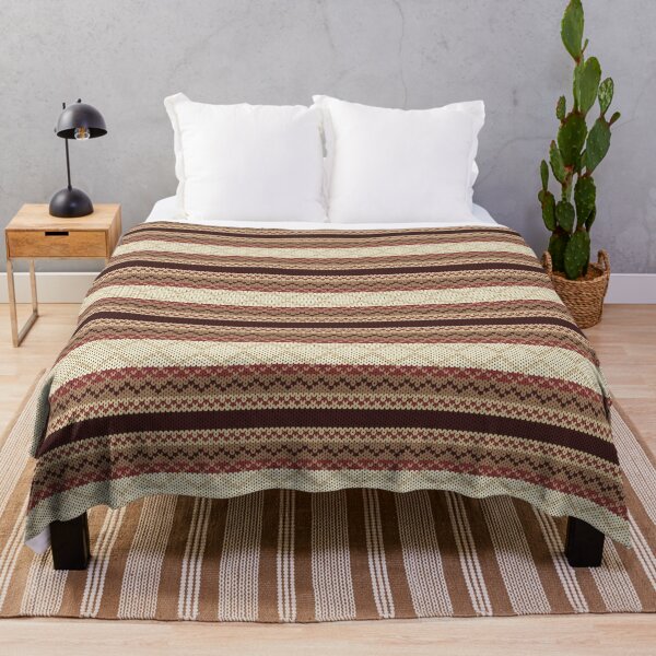 Item preview, Cozy earth tone color knitting seamless pattern designed and sold by teaw-teaw.