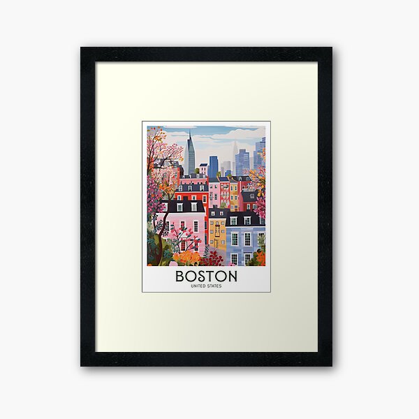 Item preview, Boston, United States Travel Poster designed and sold by ArtHausPrint.