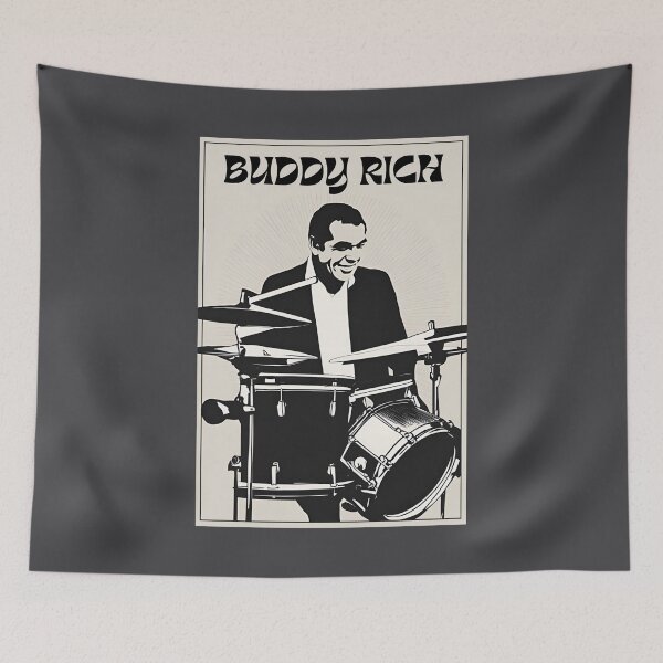 Item preview, The Vintage Solo Drumming Buddy Rich Drummer of Legendary Jazz designed and sold by wigobun.
