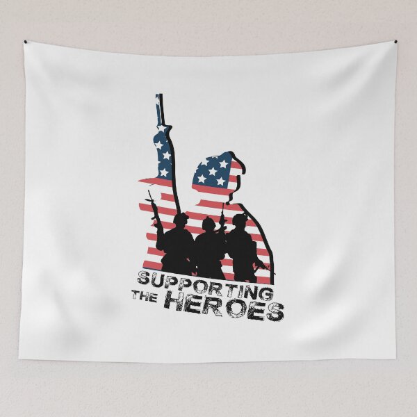 Item preview, Support My Heroes Memorial Day American Flag  designed and sold by miracletee.