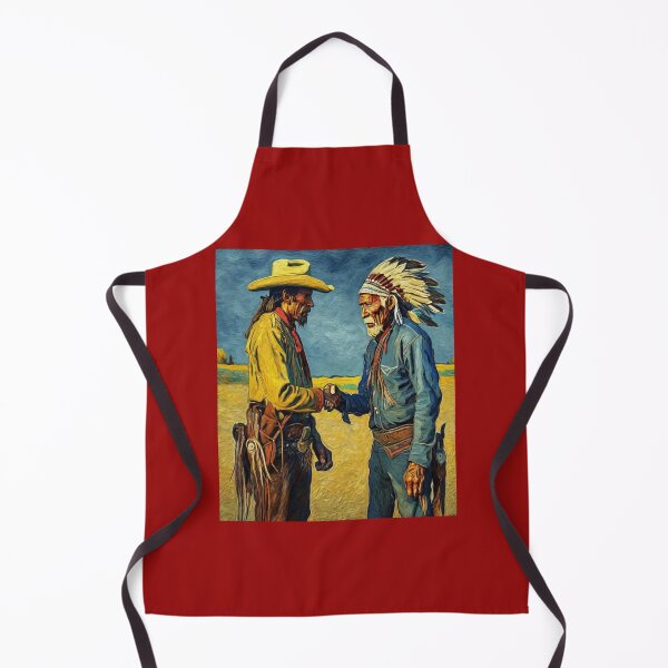 Item preview, Unity of Cultures: Cowboy and Indian Chief Shake Hands designed and sold by Artisticanvas.