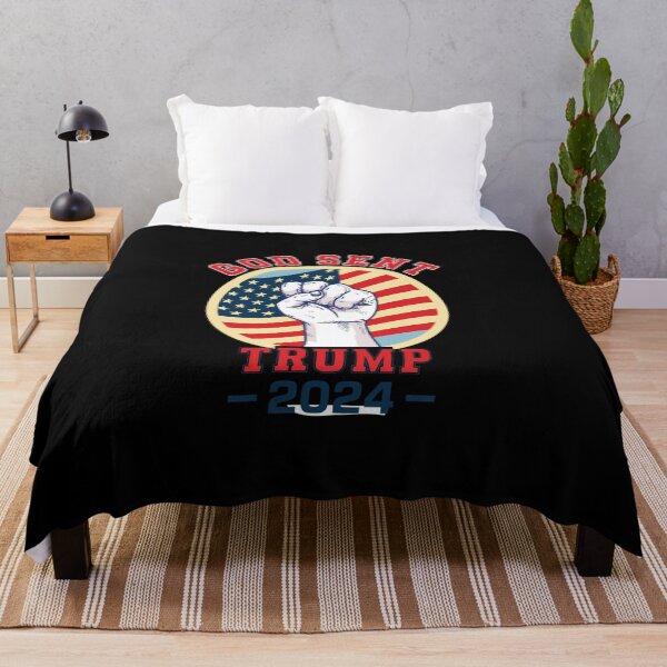 Item preview, God Sent Trump 2024 President USA Flag designed and sold by Hema Thilakaratne.