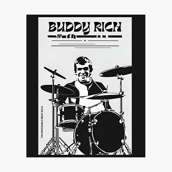Item preview, Types of Jazz Music Vintage Drumming Buddy Rich Drummer Solo Drum Player designed and sold by wigobun.