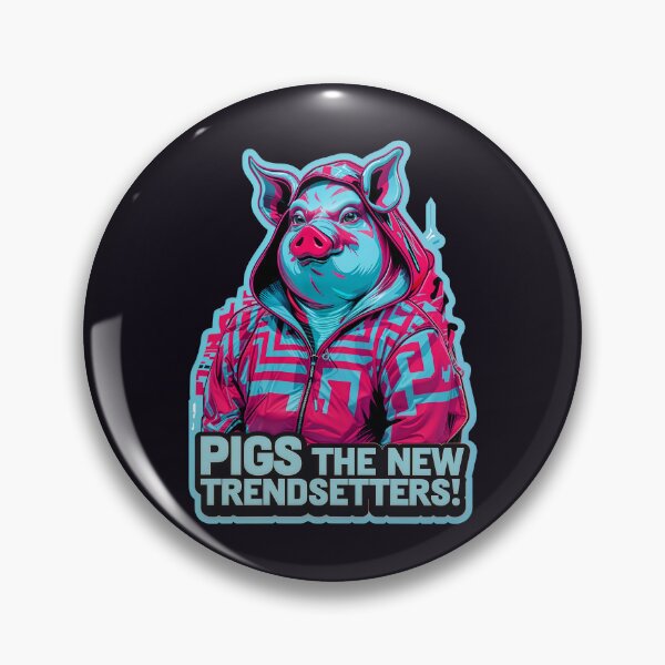 Item preview, Pigs The New Trendsetters Funny Pig Quote designed and sold by TheArtOfPat.
