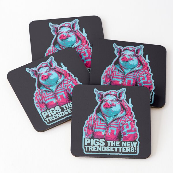 Item preview, Pigs The New Trendsetters Funny Pig Quote designed and sold by TheArtOfPat.