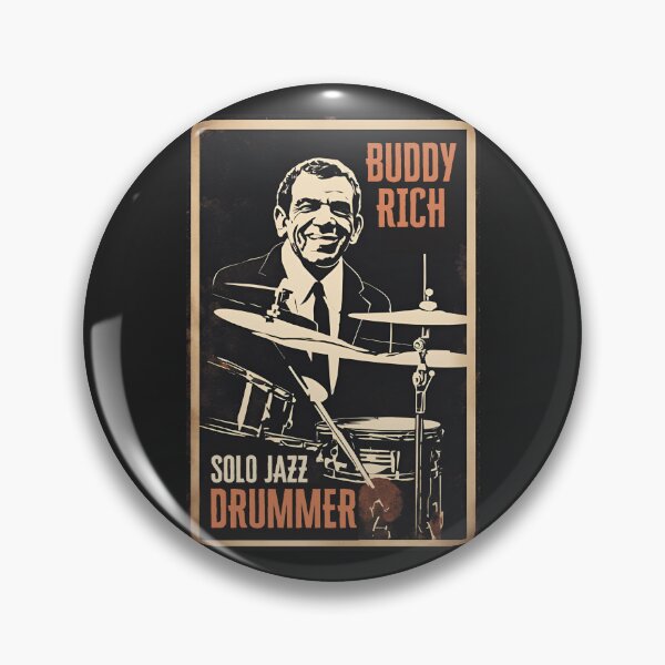 Item preview, Retro Buddy Rich Drummer Solo Drum Player Types of Jazz Music designed and sold by wigobun.