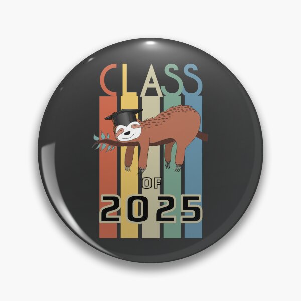 Item preview, Class of 2025 Sloth Graduation Retro designed and sold by kiwi91.