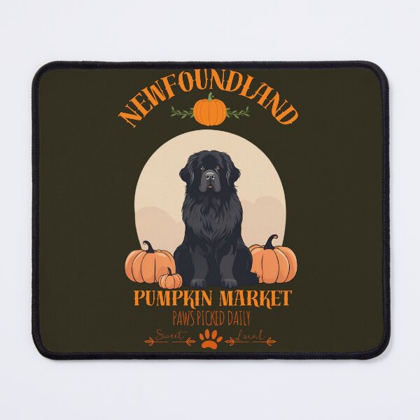 Item preview, Pumpkin Market: newfoundland with Pumpkins and Seasonal Text designed and sold by GoodyPaws.