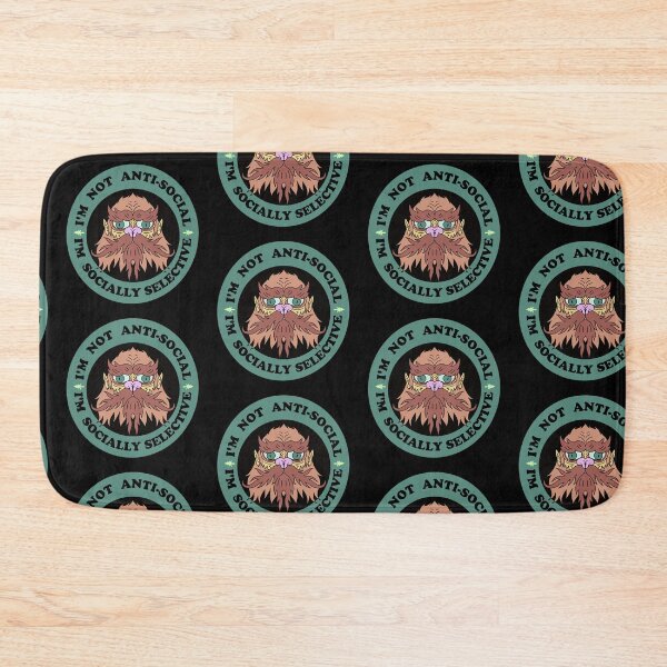 Item preview, anti-social socially selective sasquatch designed and sold by AZTECartoon.