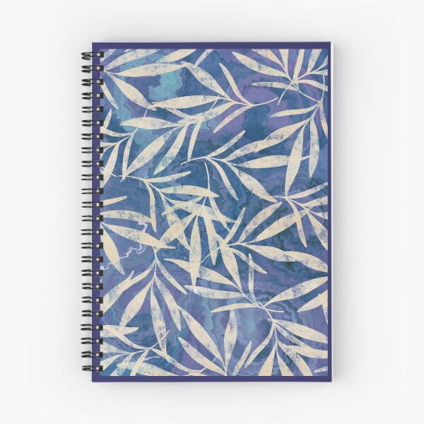 Item preview, Leaf print: blue designed and sold by Blankcanvasbym.