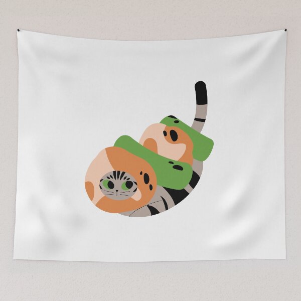 Item preview, Cute american shothair cat in yakitori costume designed and sold by CapriCreatives.