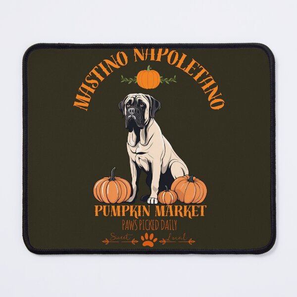 Item preview, Pumpkin Market: mastino napoletano with Pumpkins and Seasonal Text designed and sold by GoodyPaws.