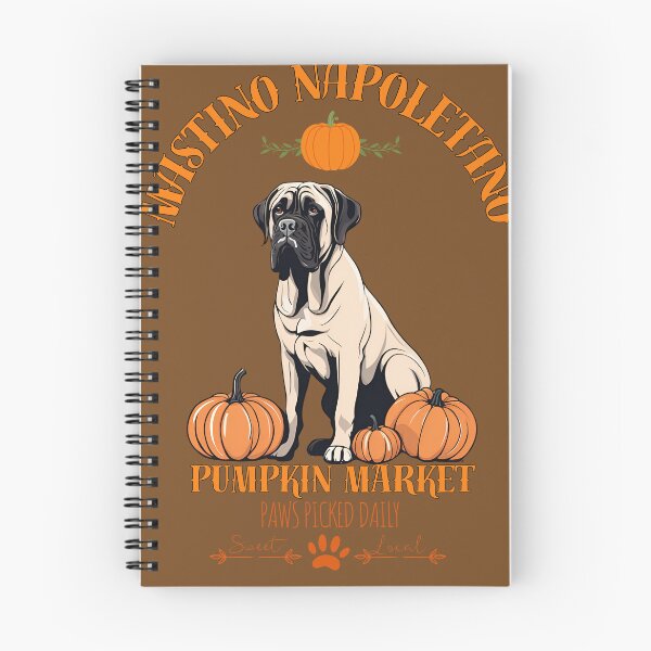 Item preview, Pumpkin Market: mastino napoletano with Pumpkins and Seasonal Text designed and sold by GoodyPaws.