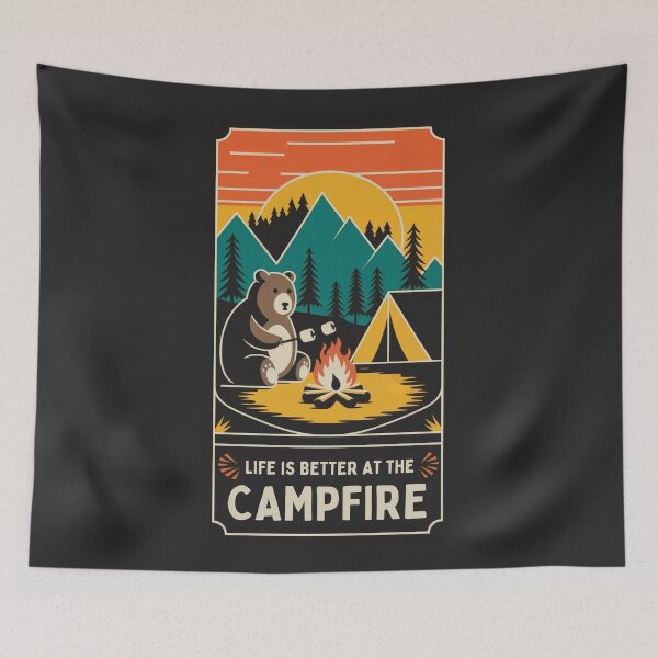 Item preview, Life Is Better At The Campfire designed and sold by Anniko Art Studio.
