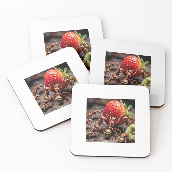 Item preview, Ants carrying a strawberry designed and sold by Corner-Distro.