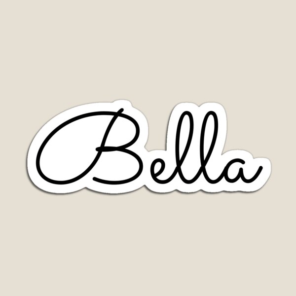 Item preview, Writing Bella Name Label (Black) designed and sold by NormadWorld.