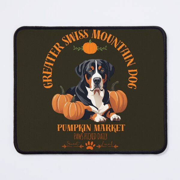 Item preview, Pumpkin Market: greater swiss mountain dog with Pumpkins and Seasonal Text designed and sold by GoodyPaws.
