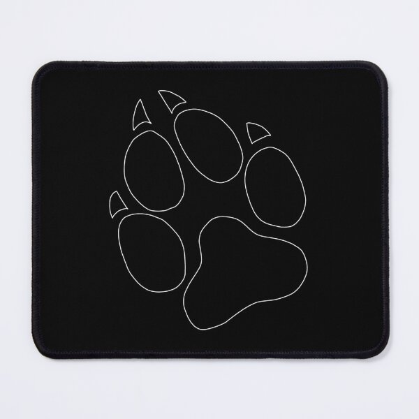 Item preview, Wolf Paw (White Outline) designed and sold by KaneWolfMusic.