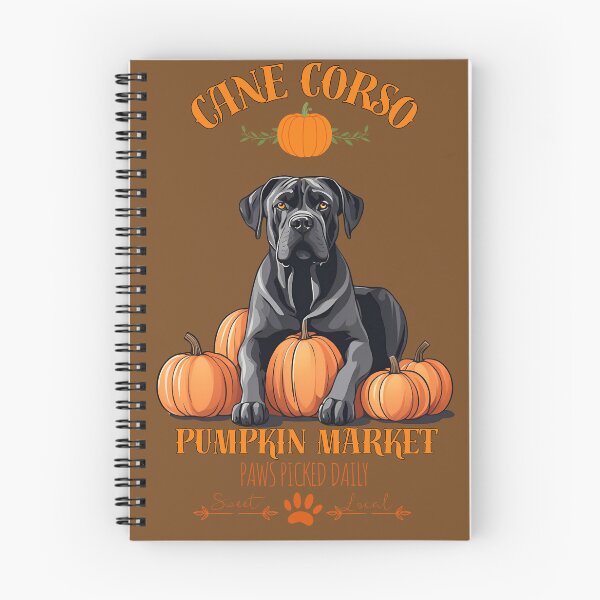 Item preview, Pumpkin Market: cane corso with Pumpkins and Seasonal Text designed and sold by GoodyPaws.