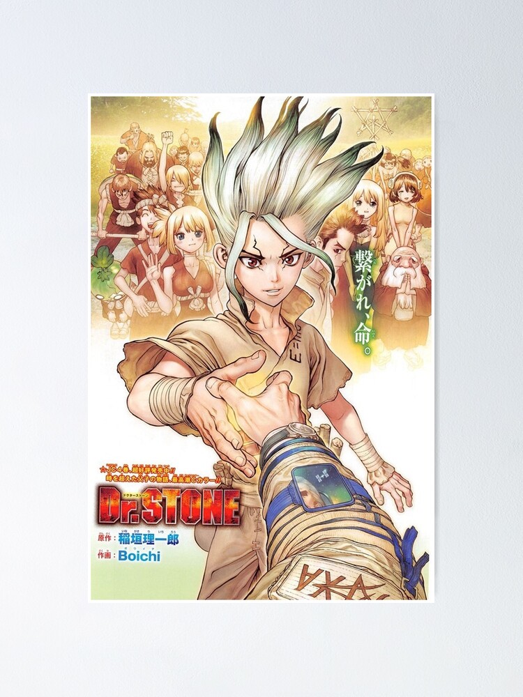 Dr Stone Poster By Maddisan Redbubble