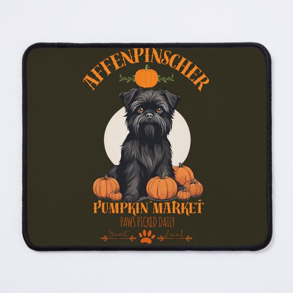 Item preview, Pumpkin Market: affenpisncher with Pumpkins and Seasonal Text designed and sold by GoodyPaws.