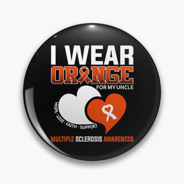 Item preview, I Wear Orange For My Uncle Multiple Sclerosis Awareness Gear designed and sold by DynamicDesign.