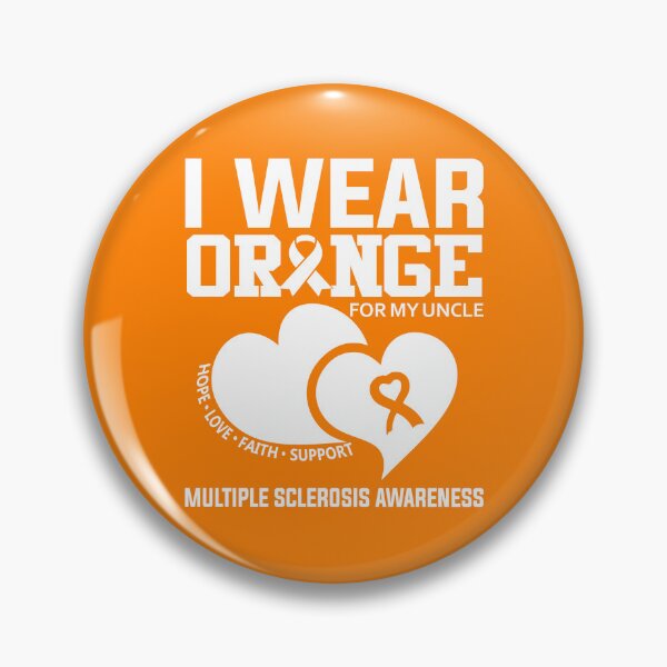 Item preview, I Wear Orange For My Uncle Multiple Sclerosis Awareness Gear designed and sold by DynamicDesign.