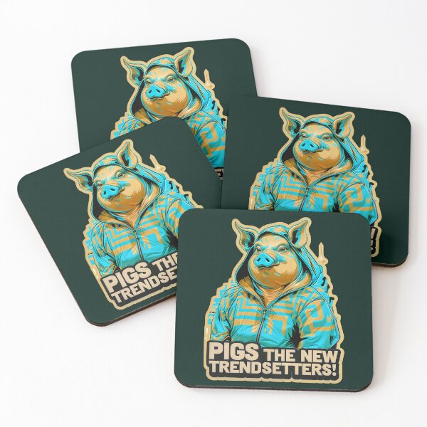 Item preview, Pigs The New Trendsetters Funny Pig Quote designed and sold by TheArtOfPat.