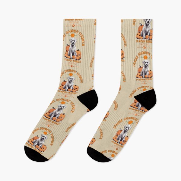 Item preview, Pumpkin Market: dandie dinmont terrier with Pumpkins and Seasonal Text designed and sold by GoodyPaws.