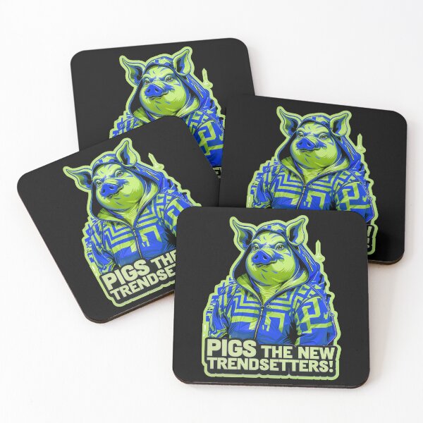 Item preview, Pigs The New Trendsetters Funny Pig Quote designed and sold by TheArtOfPat.