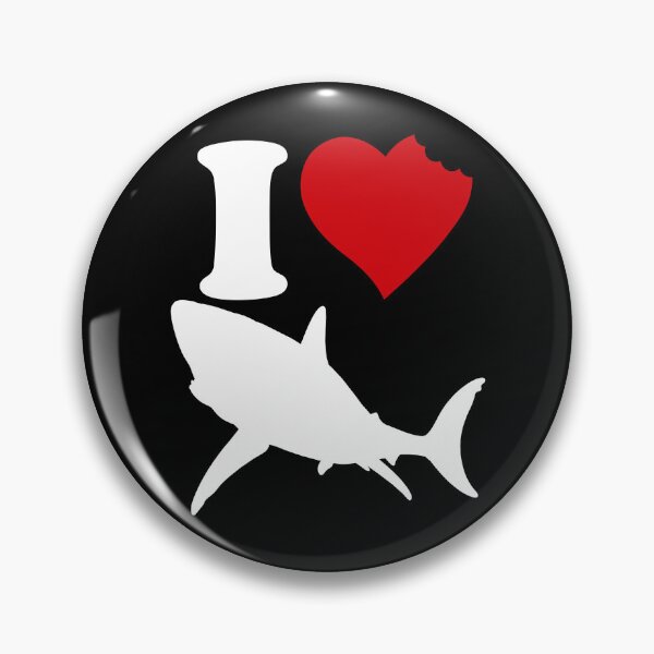 Item preview, I Love Sharks Red Heart Funny Shark Lover I Love Sharks Gear designed and sold by DynamicDesign.