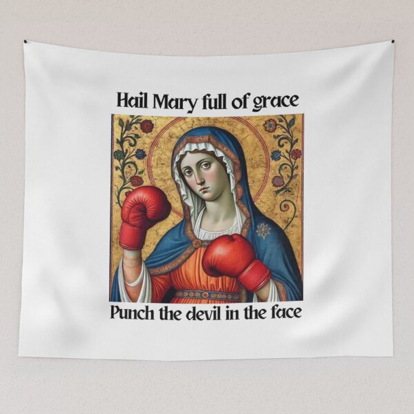 Item preview, Hail Mary Full of Grace Punch Funny designed and sold by skyfesva.