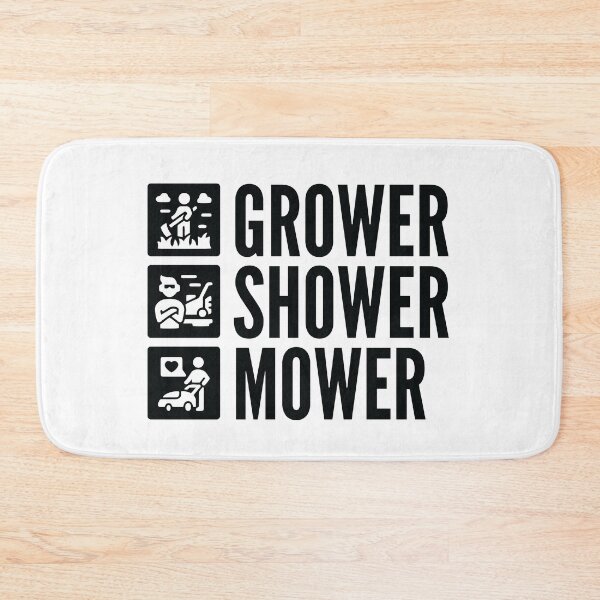 Item preview, Grower, Shower, Mower - Lawnmower Racing - Funny Lawn Mower designed and sold by Design Raptor.