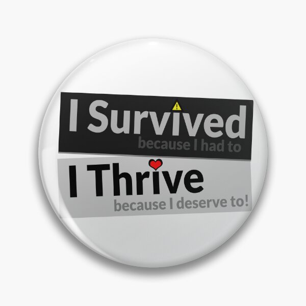 Item preview, Survived and Thrive designed and sold by IHCounselling.