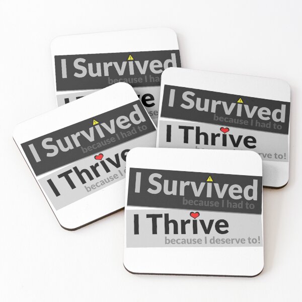 Item preview, Survived and Thrive designed and sold by IHCounselling.