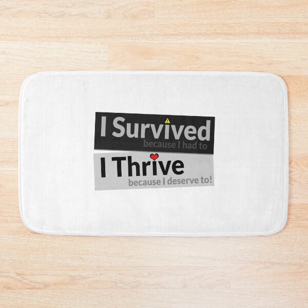 Item preview, Survived and Thrive designed and sold by IHCounselling.