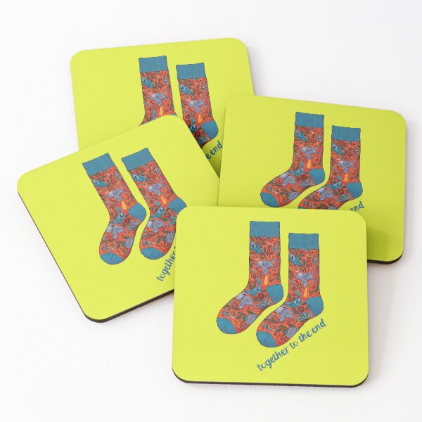 Item preview, Socks with an abstract animal motif will be together to the end designed and sold by 2Blue-Dots.