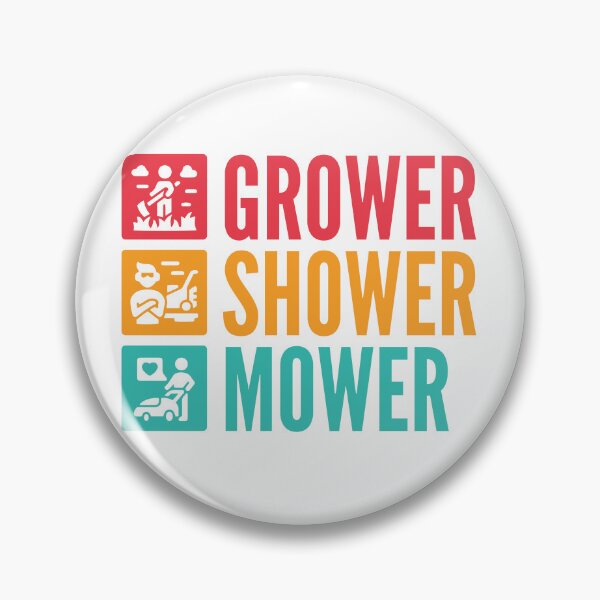 Item preview, Grower, Shower, Mower - Lawnmower Racing - Funny Lawn Mower designed and sold by Design Raptor.
