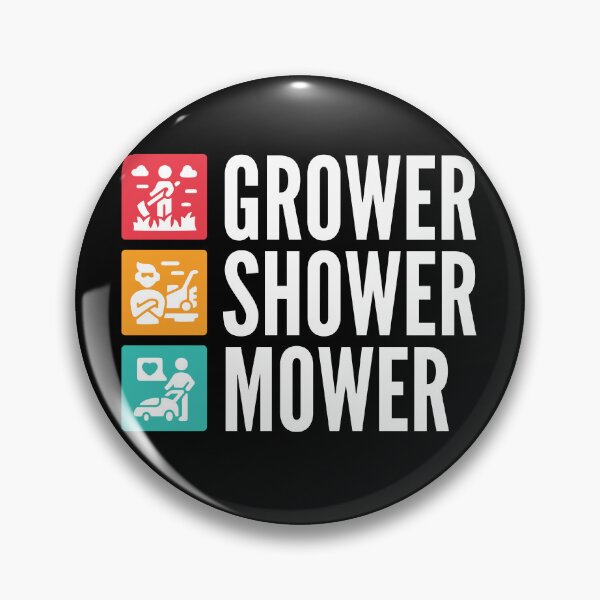 Item preview, Grower, Shower, Mower - Lawnmower Racing - Funny Lawn Mower designed and sold by Design Raptor.