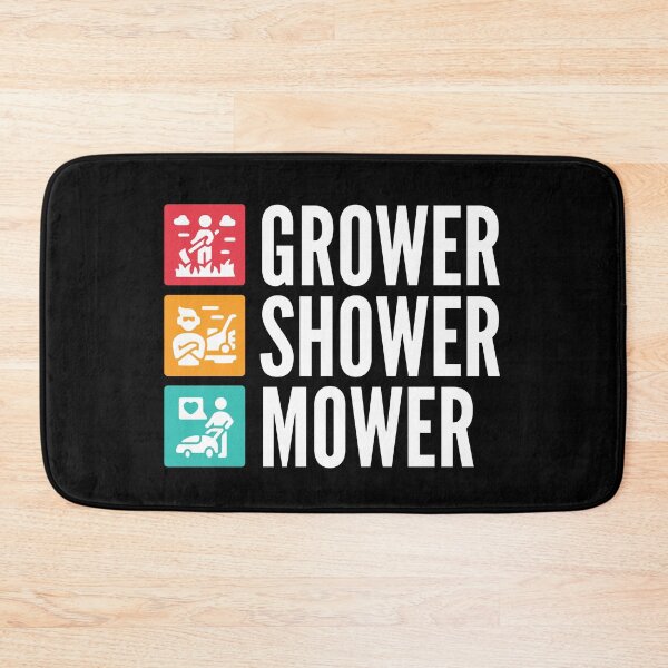 Item preview, Grower, Shower, Mower - Lawnmower Racing - Funny Lawn Mower designed and sold by Design Raptor.