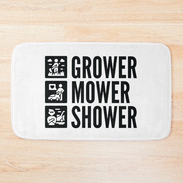 Item preview, Grower, Mower, Shower - Lawnmower Racing - Funny Lawn Mower designed and sold by Design Raptor.
