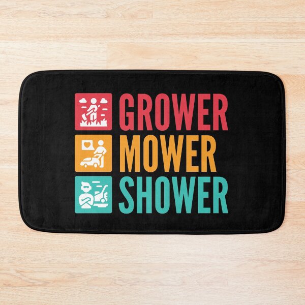Item preview, Grower, Mower, Shower - Lawnmower Racing - Funny Lawn Mower designed and sold by Design Raptor.