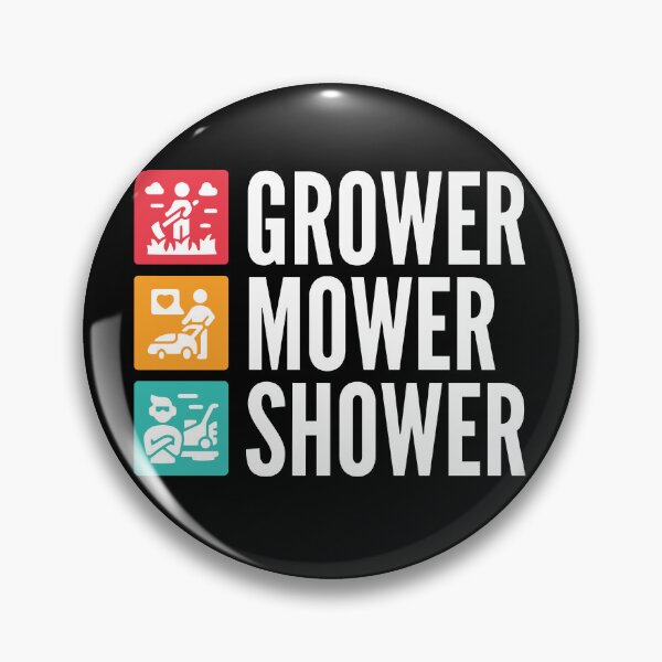 Item preview, Grower, Mower, Shower - Lawnmower Racing - Funny Lawn Mower designed and sold by Design Raptor.
