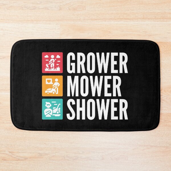 Item preview, Grower, Mower, Shower - Lawnmower Racing - Funny Lawn Mower designed and sold by Design Raptor.
