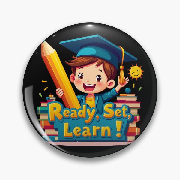 Item preview, "Ready, Set, Learn!" Little Boy in Graduation Cap Back-to-School T-Shirt designed and sold by AI-volution.