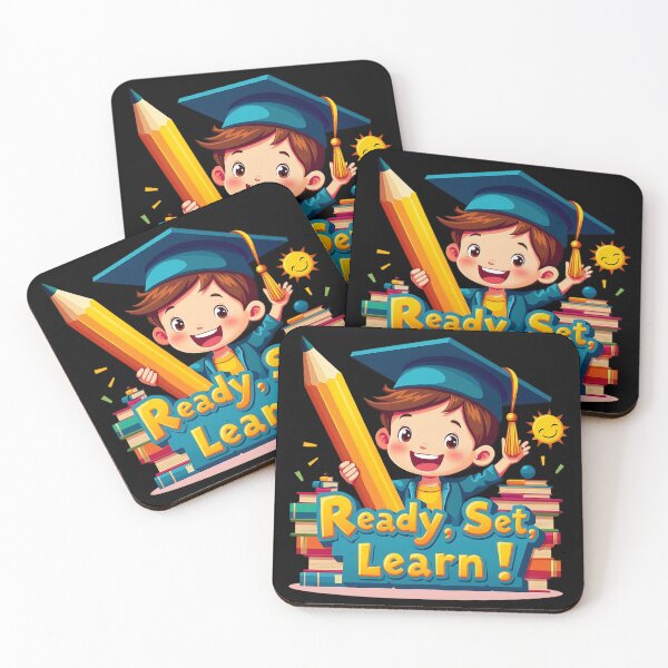 Item preview, "Ready, Set, Learn!" Little Boy in Graduation Cap Back-to-School T-Shirt designed and sold by AI-volution.