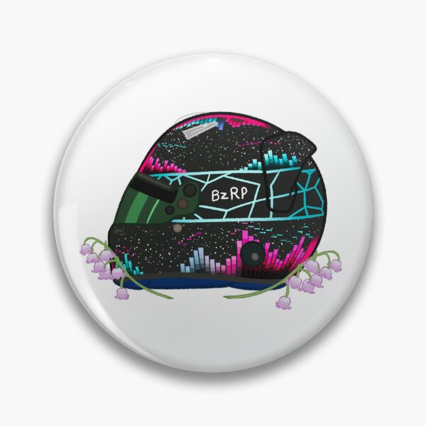 Item preview, Casco Franco Colapinto 2024 con flores designed and sold by OriDraws.