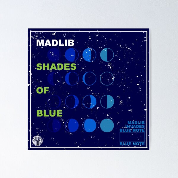 Item preview, SHADES OF BLUE - MADLIB designed and sold by Pancracio.