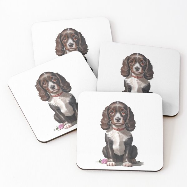 Item preview, Cute Spaniel Puppy Portrait designed and sold by BudroseDesigns.