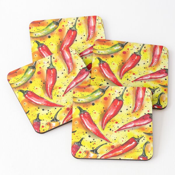 Item preview, chili peppers seamless background designed and sold by paratynka.